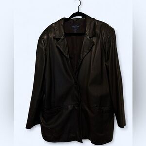 Plus size leather Jacket